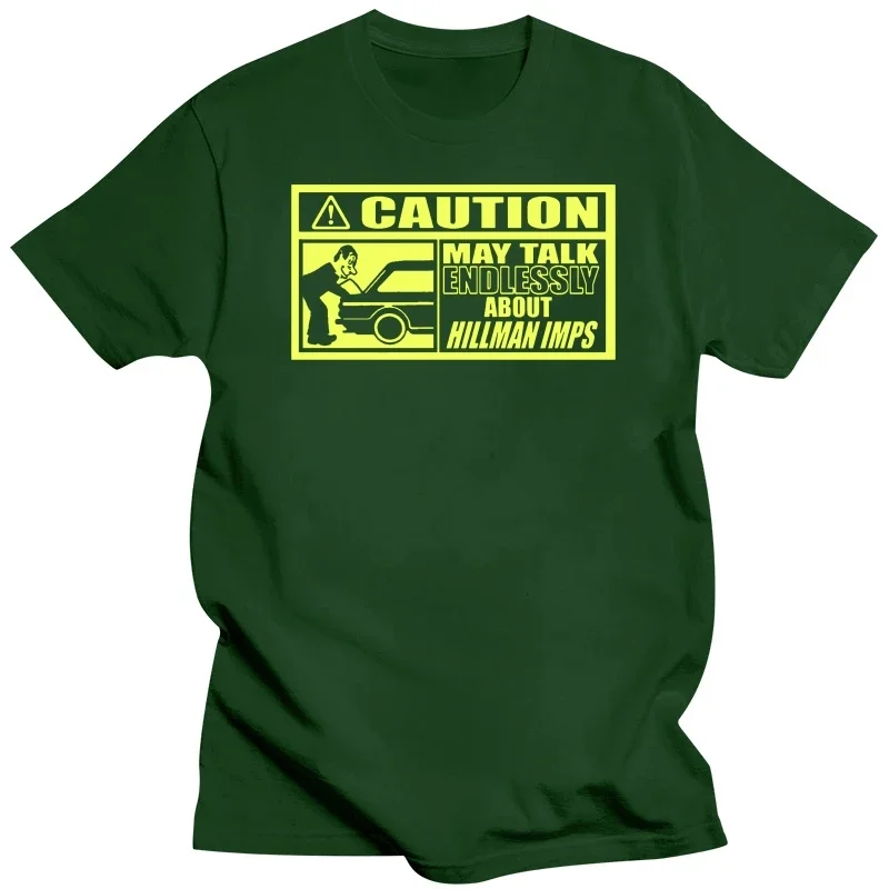 New Unisex Funny Tops Caution classic car t-shirt - May Talk Endlessly About.....Hillman Imp New T Shirts Funny Tops Tee summer image 4