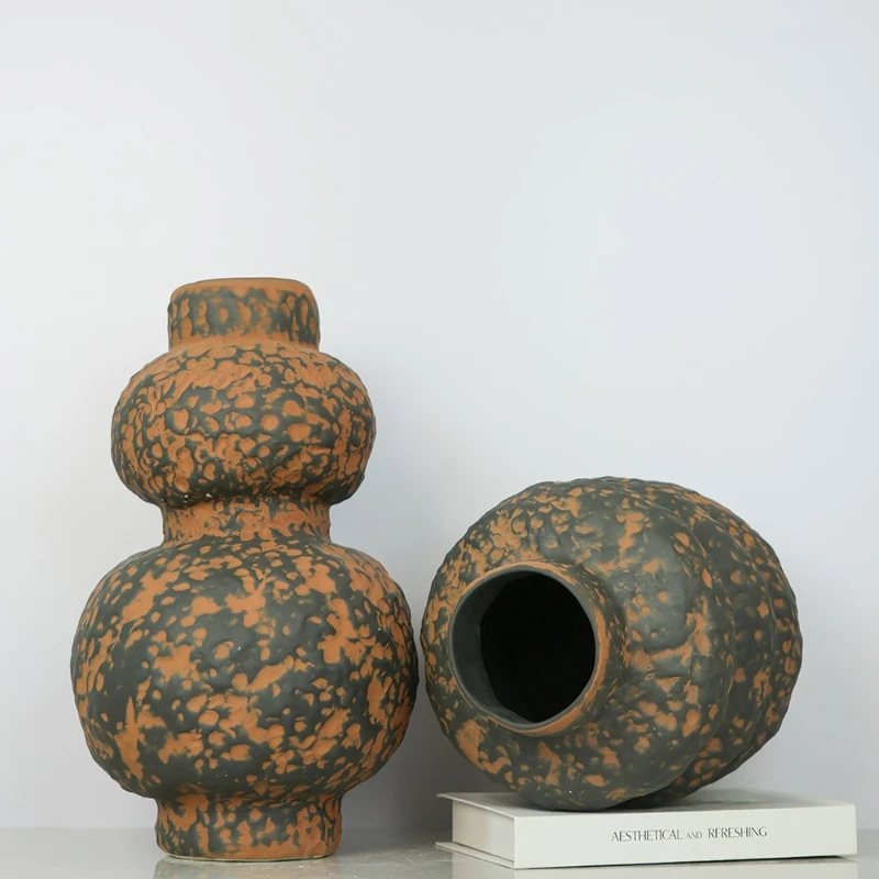 

Creative flower arrangement ornament dried flower ornament Jingdezhen