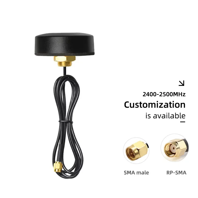 50 Uds. Antena NB impermeable para exteriores modelo 5dBi para antena macho SMA LTE Vertical para 4G 433MHz 2,4G 5,8G GSM GPRS Wifi 4G 433MHz