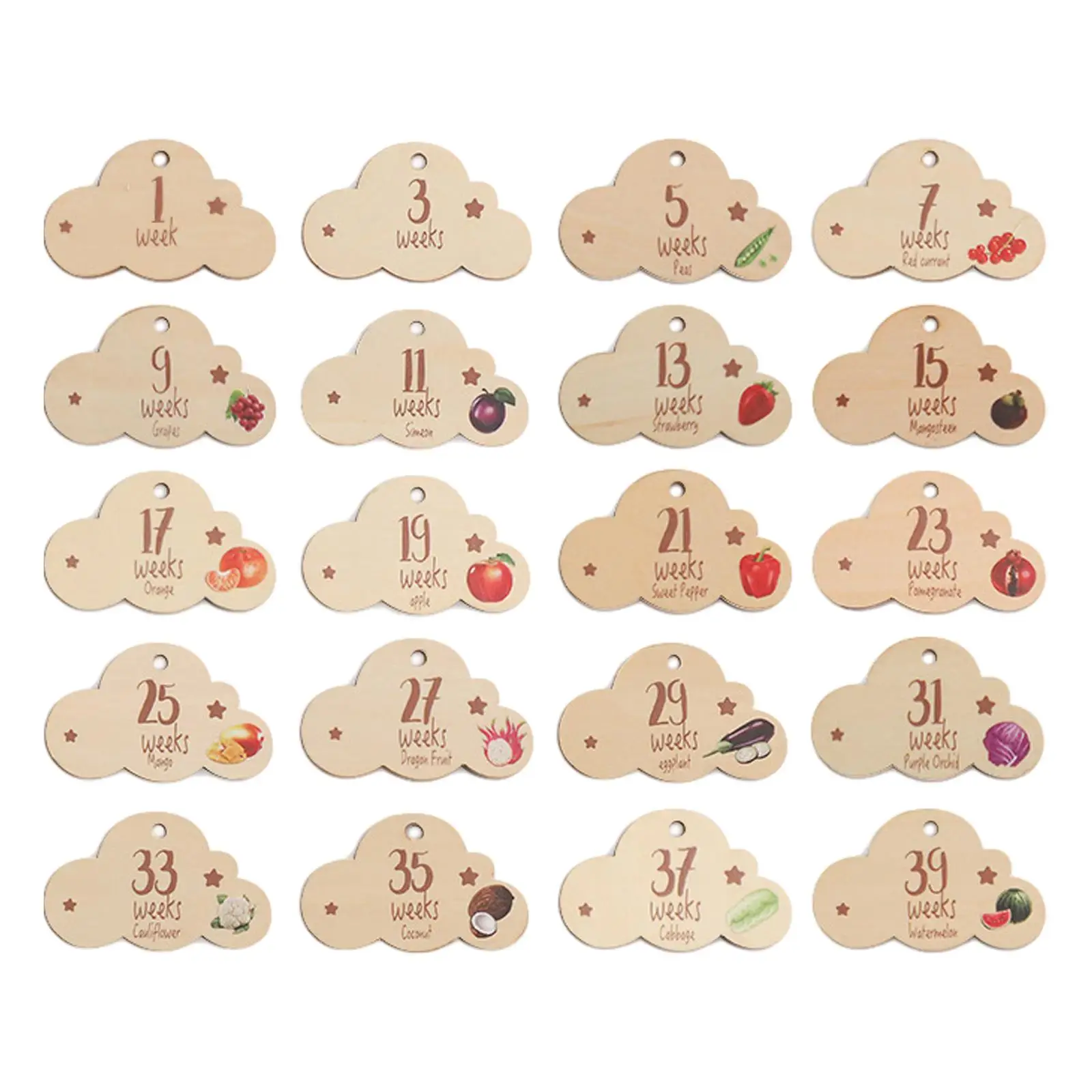 

Sonogram Picture Frame Wooden Baby Milestone Newborn Photo Props Photo Prop