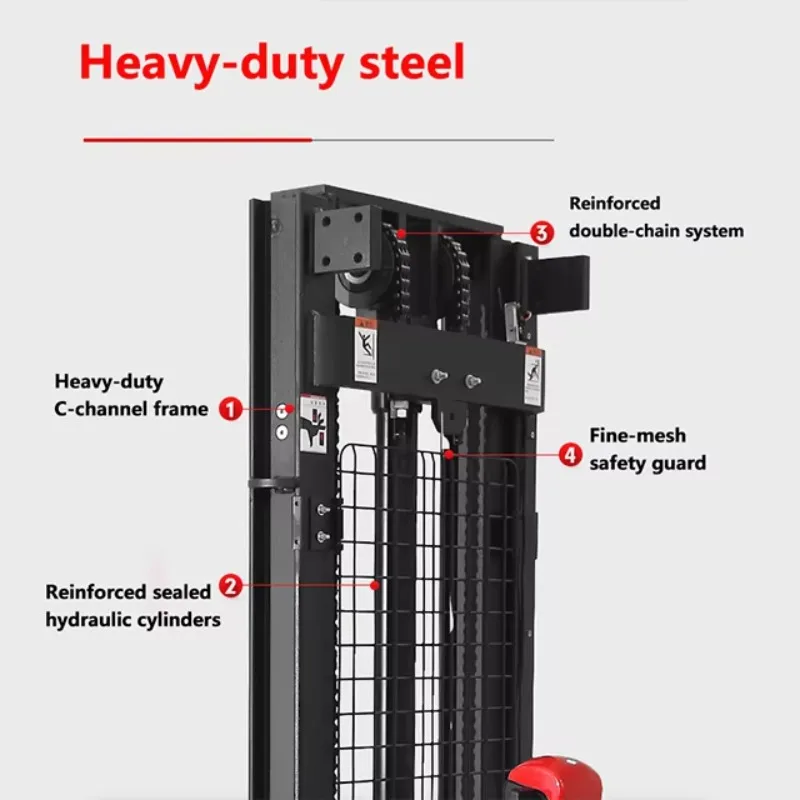 2000kg Walkie Type Electric Stacker 3m Lifting Height for Factory Logistics Pallet Stacking & Handling