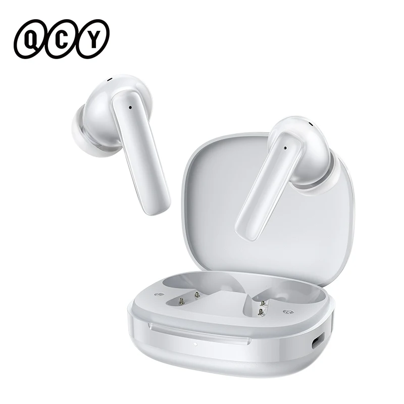 QCY T13 Pro Kabellose Bluetooth 6.0 Kopfhörer mit 6 Mikrofonen ENC HD-Anruf TWS Headset HT23 -50dB Hybrid ANC Bass-Kopfhörer 47 Stunden Akkulaufzeit