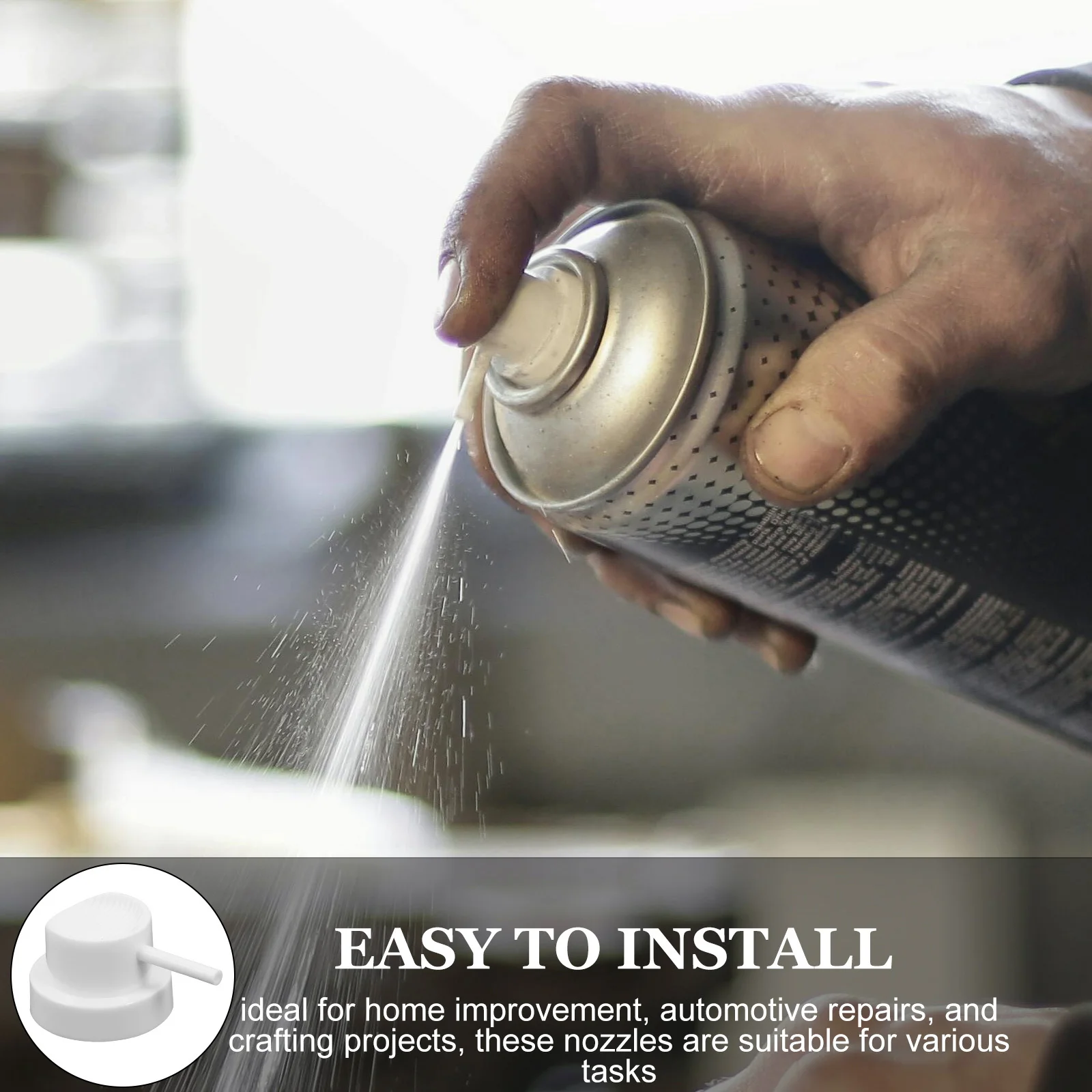 50 pezzi ugelli spray per la pulizia dei dischi freno tappi in plastica per nebulizzazione fine per la pittura Graffiti accessori per vernici a spruzzo aerosol artistici