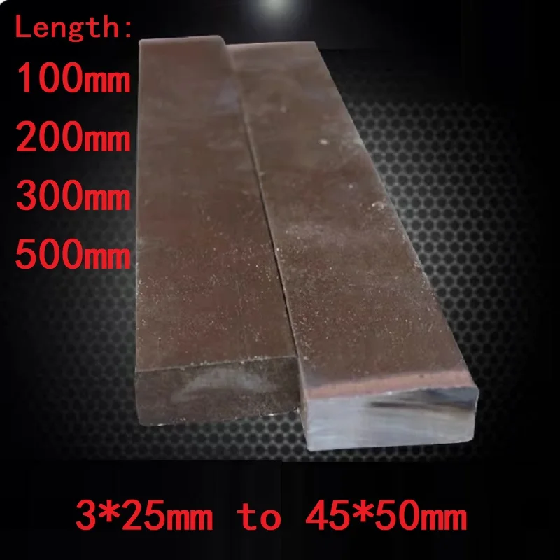 1pc Soft Iron Flat Rods Bar For Making Electromagnets