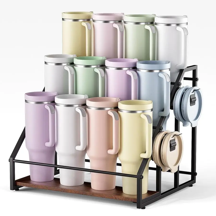 

Water Bottle Organizer for Full Stanley and Others Large Tumbler Organization, Pantry Kitchen Organizers and Storage for Cup Acc