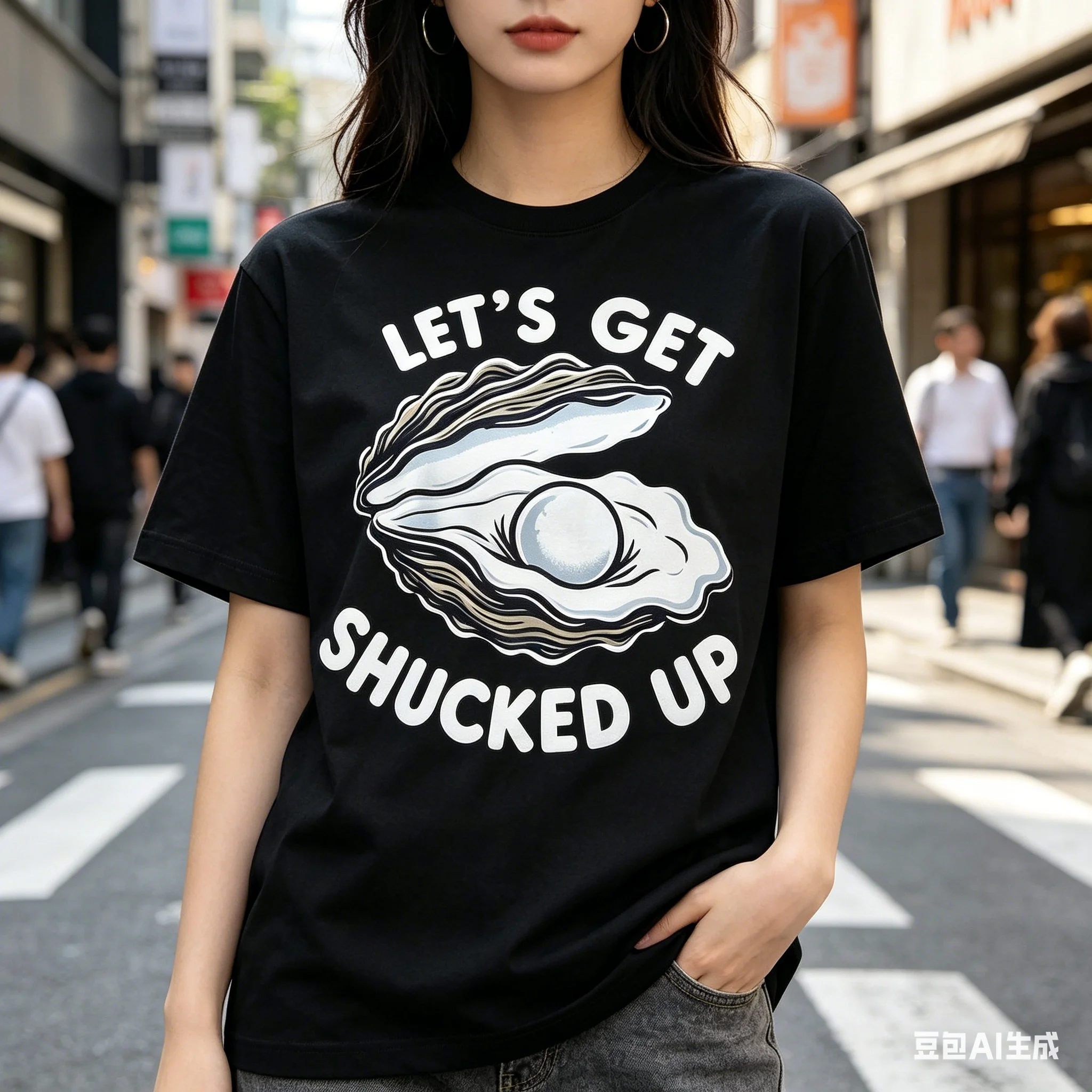 Camiseta divertida con estampado de Oyster Open Lets Get Shucked Up, sudadera unisex, regalo novedoso, humor sarcástico, camisetas gráficas de algodón de alta calidad