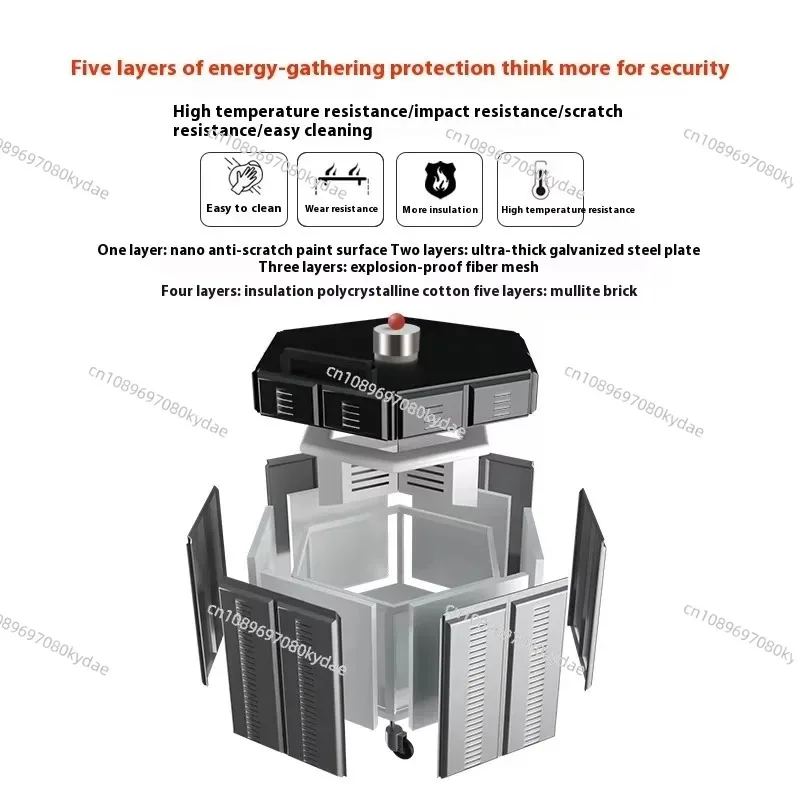 【2026】High-Temperature 1300 Degree Mullite Ceramic Electric Kiln Home Furnace Equipment Low Power PID Auto Control 19L/28L/70L