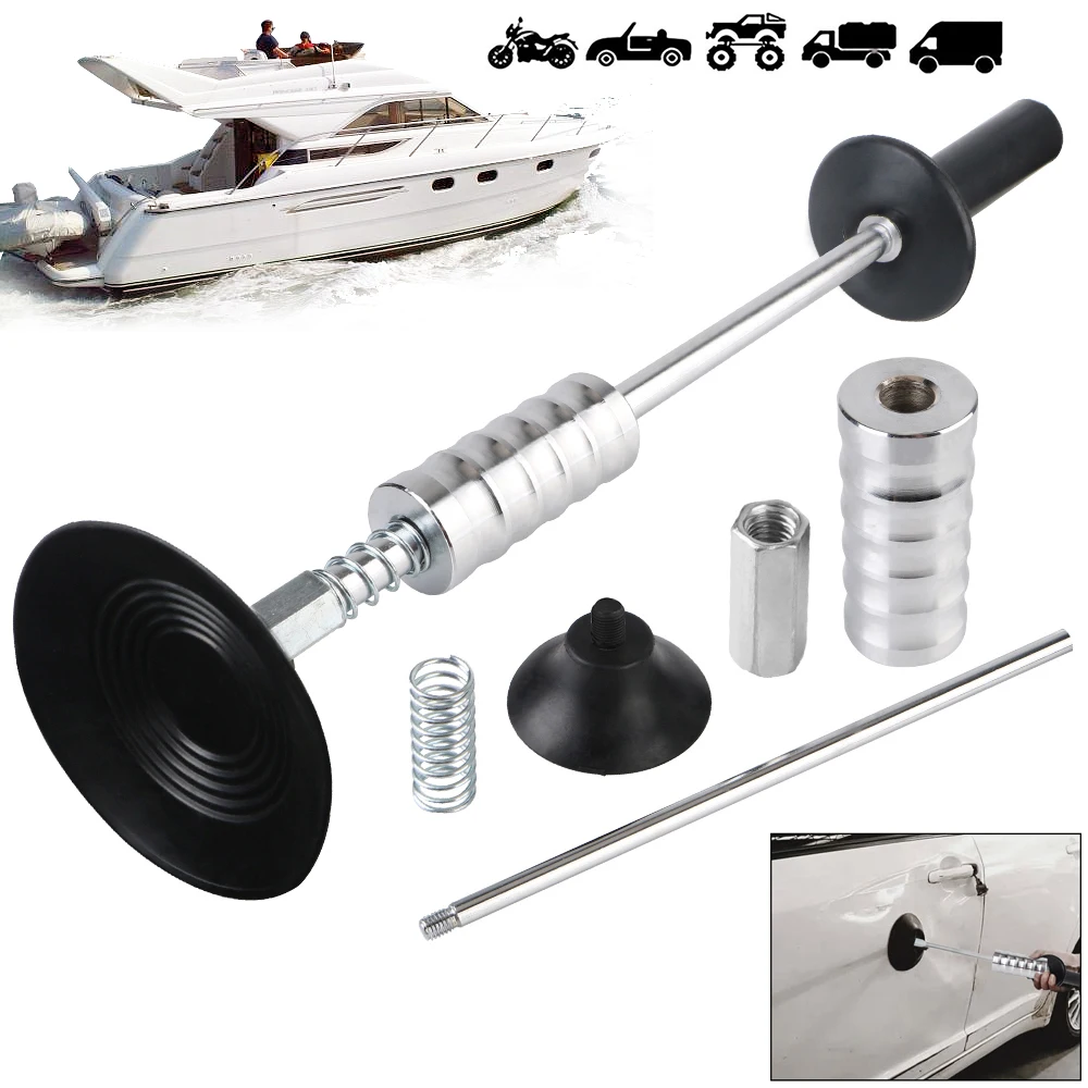 

Стержень для удаления вмятин на лодке, резиновая присоска, ручные инструменты, инструмент для ремонта вмятин автомобиля, уход за автомобилем, ремонт вмятин, гаражные инструменты, универсальные