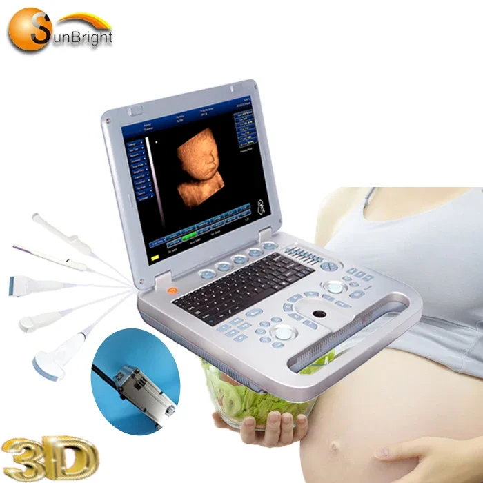 Cheapest price Laptop Digital 15 inch 2D 3D 4D obstetric gynecology ultrasound medical scanner