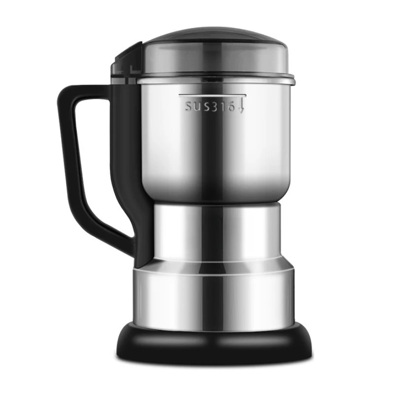 Mini Household 316 Stainless Steel Grinder Ultra Fine Pulverizer For Dry Herbs Cereals Multifunctional Food Crushing Machine