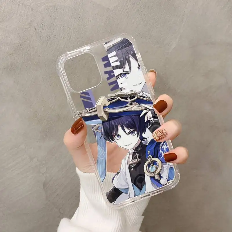 Genshin Impact Kaveh Baizhu Kirara Phone Case Transparent soft For iphone 11 13 12 14 x xs xr pro max mini plus