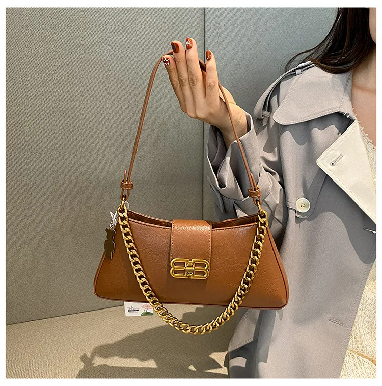 

2025 Vintage-Inspired Underarm Bag, Multi-Way Convertible Shoulder & Crossbody Purse for Women,Vegan Leather Tote