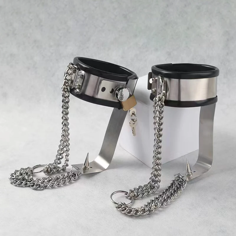 SM fetish ankle cuffs, punishment device, master-slave tasks, punishment props, male and female training, adult sexual products