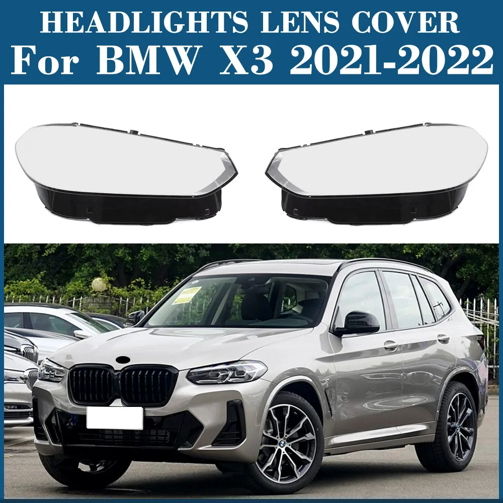 

Front Headlight Cover Transparent Headlamp Lamp Shell Replace Original Lampshade Plexiglass For BMW X3 G08 2021 2022