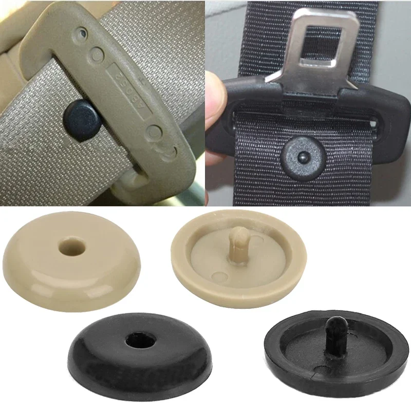 Car Safety Seatbelt Stopper Buckle Automobile Seat Belt Spacing Limit Stop Plastic Anti-slip Buttons Retainer seat belt cover