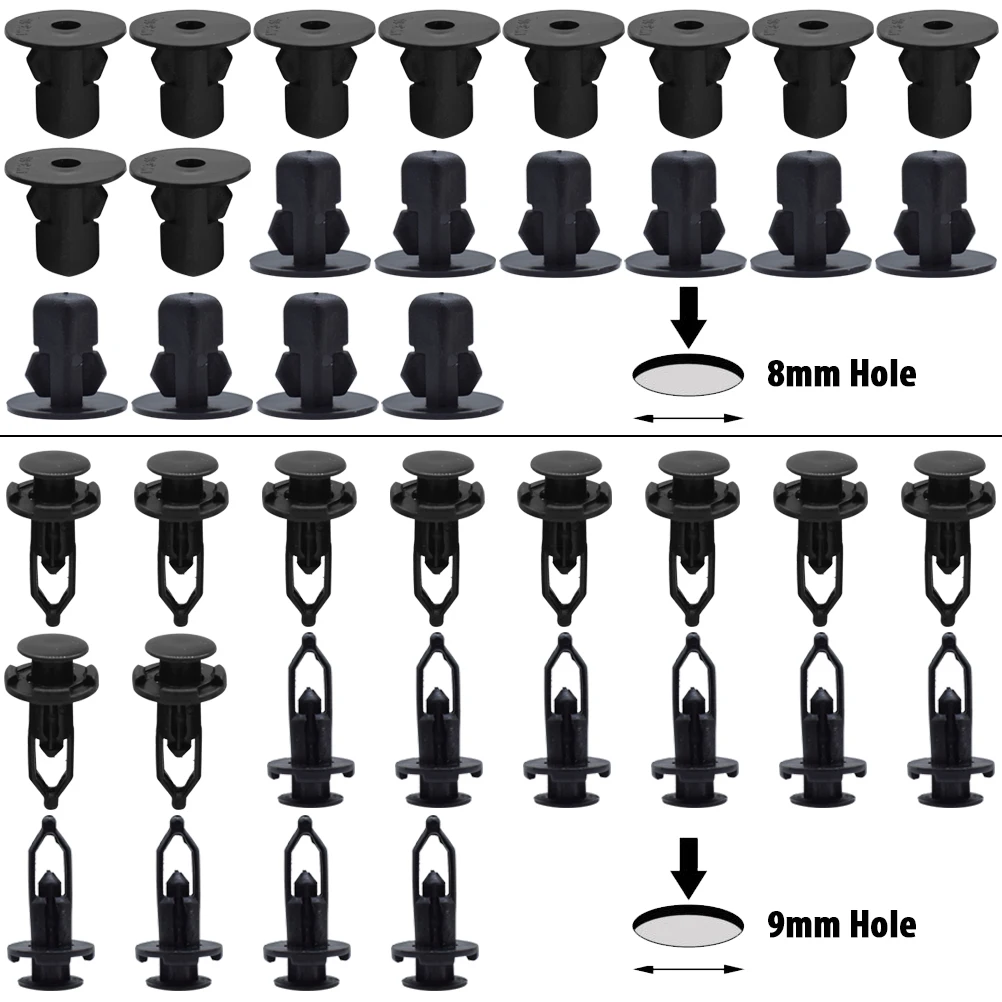 100PCS Car Trim Panel Clips Bumper Hood Mud Flaps Lining Fastener Push Rivets For Toyota Corolla RAV4 Avensis Lexus IS RX