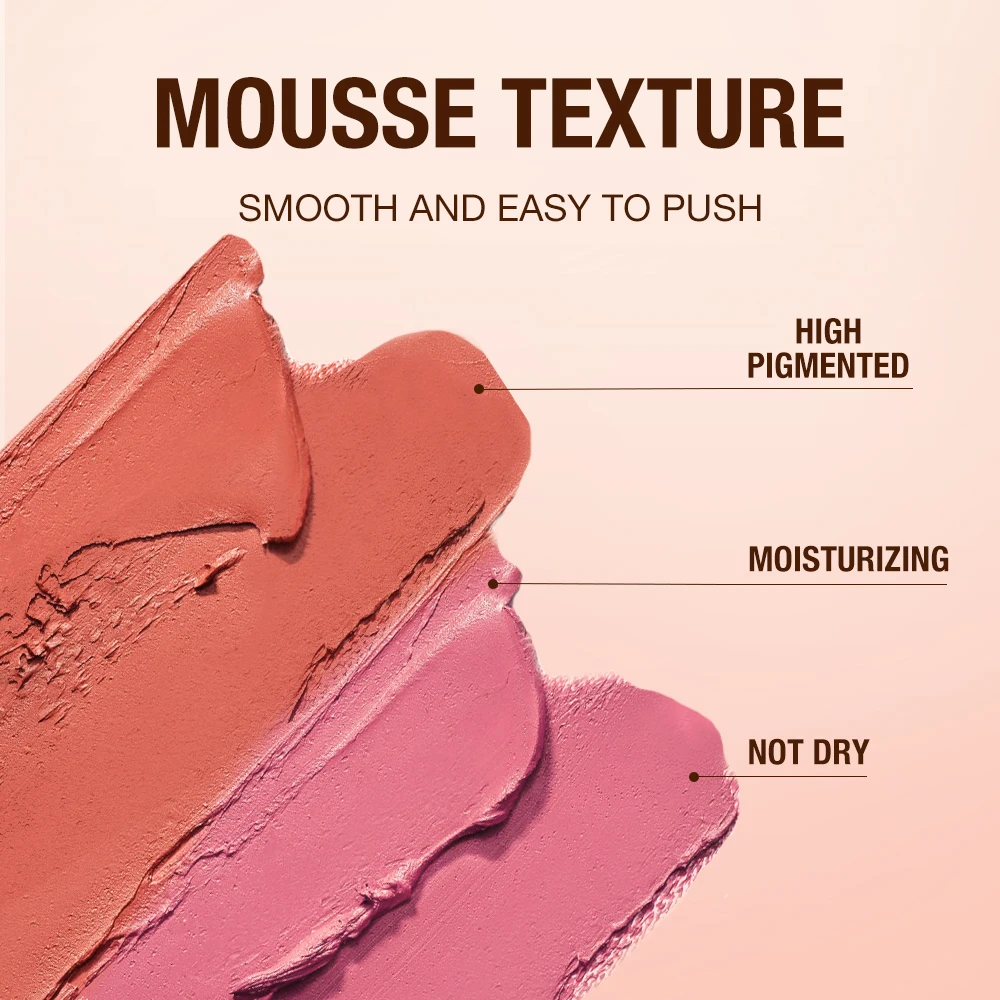O.TW O.O-Rouge à lèvres waterproof 256 avec Kendmer, longue durée, pour joues, yeux, maquillage pour femmes