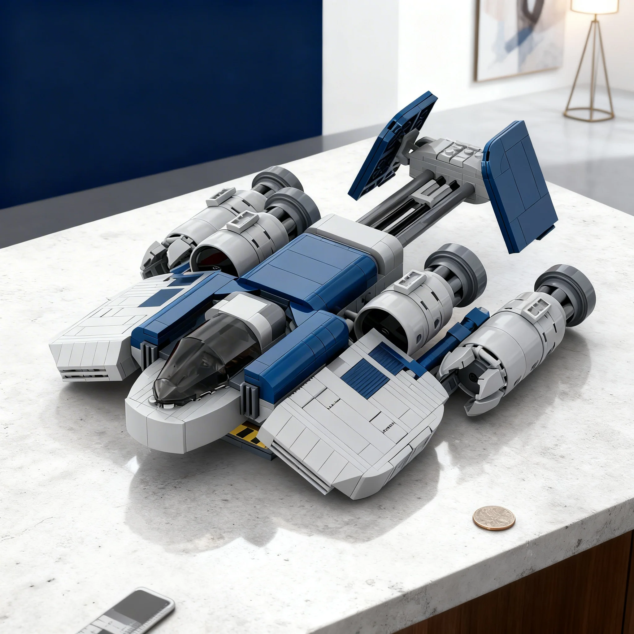 684pcs MOC Terran Dropship Games Model Building Blocks Christmas Gift Construction Toy Education 3D Collection Display Birthday