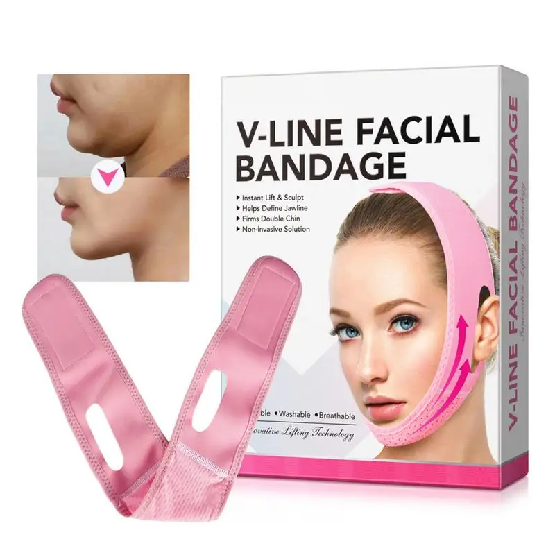 Bandaż wyszczuplający do twarzy V Line Face Shaper Women Chin Cheek Lift Up Belt V Face Bandage Face Shaper Chin Cheek Lift Up Belt