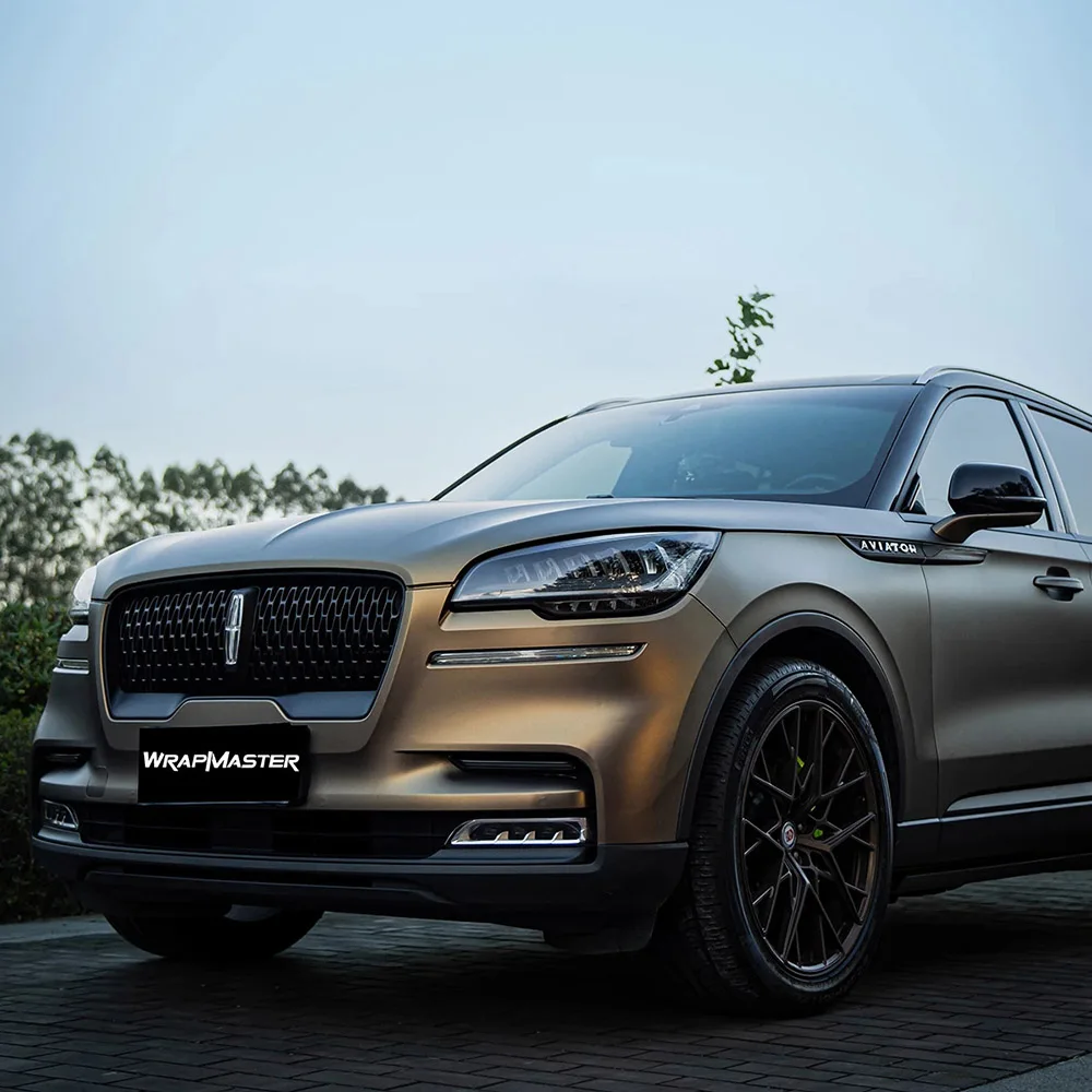 Ultra Matte Night Gold Car Wrap Vinyl Wholesale Car Wrap Durable Matte Finish Car Decal for Vehicle Body Decoration