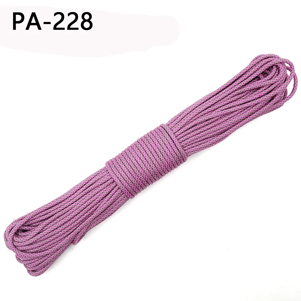 1 Pcs Valentine\'s Day Gifts 550 Paracord Parachute Cord Lanyard Mil Spec Type III 7 Strand Core 100 FT 9 Colors