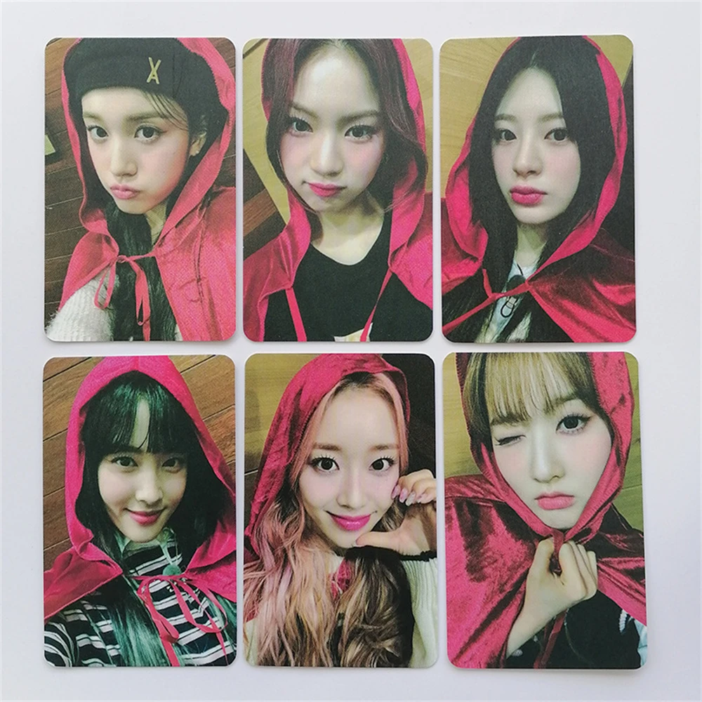 6Pcs/Set KPOP STAYC Postcards Taddy Bear Album Photo Cards Double-Sided LOMO Cards SUMIN SIEUN ISA SEEUN Fans Collection Gifts