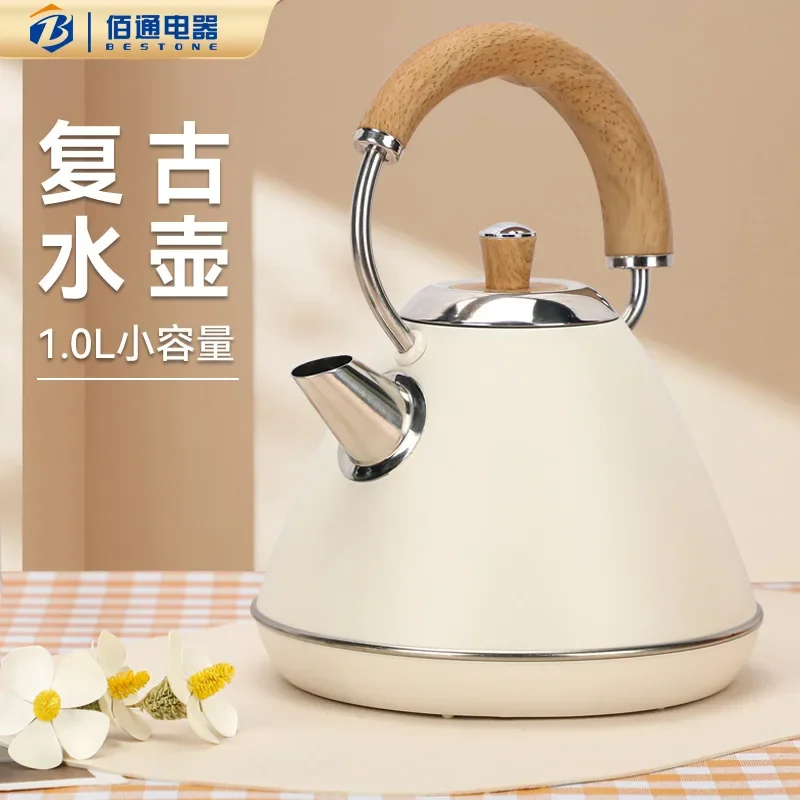 Electric kettle Wood grain electric kettle 1L 304 stainless steel automatic power off high appearance level small appliances