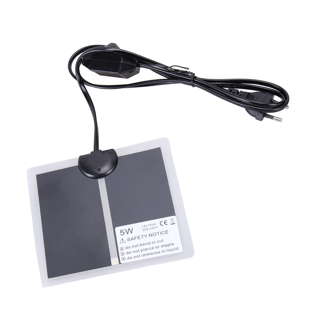 1 pz tappetino riscaldante per animali domestici 5 W tappetino riscaldante per rettili regolabile distribuzione uniforme del calore per tartaruga lucertola serpente rana ragno scorpione