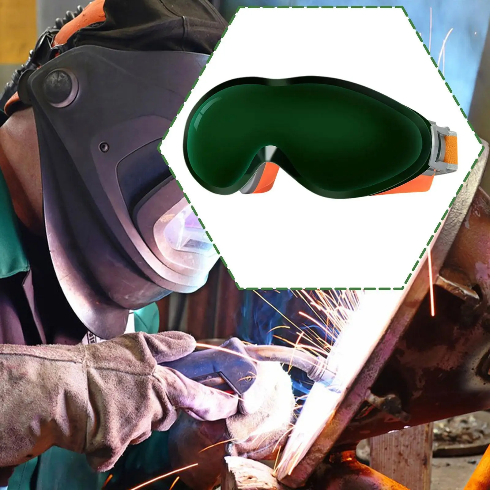 Wide Vision Welding Safety Glasses Mig Tig Gas Lens Comfortable Eye Protection Welding Tools for Fabrication