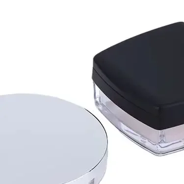 Portátil mini caixa de pó peneira vazia caixa de pote de pó solto com sopro de pó espelho cosméticos viagem maquiagem jar peneira recipiente