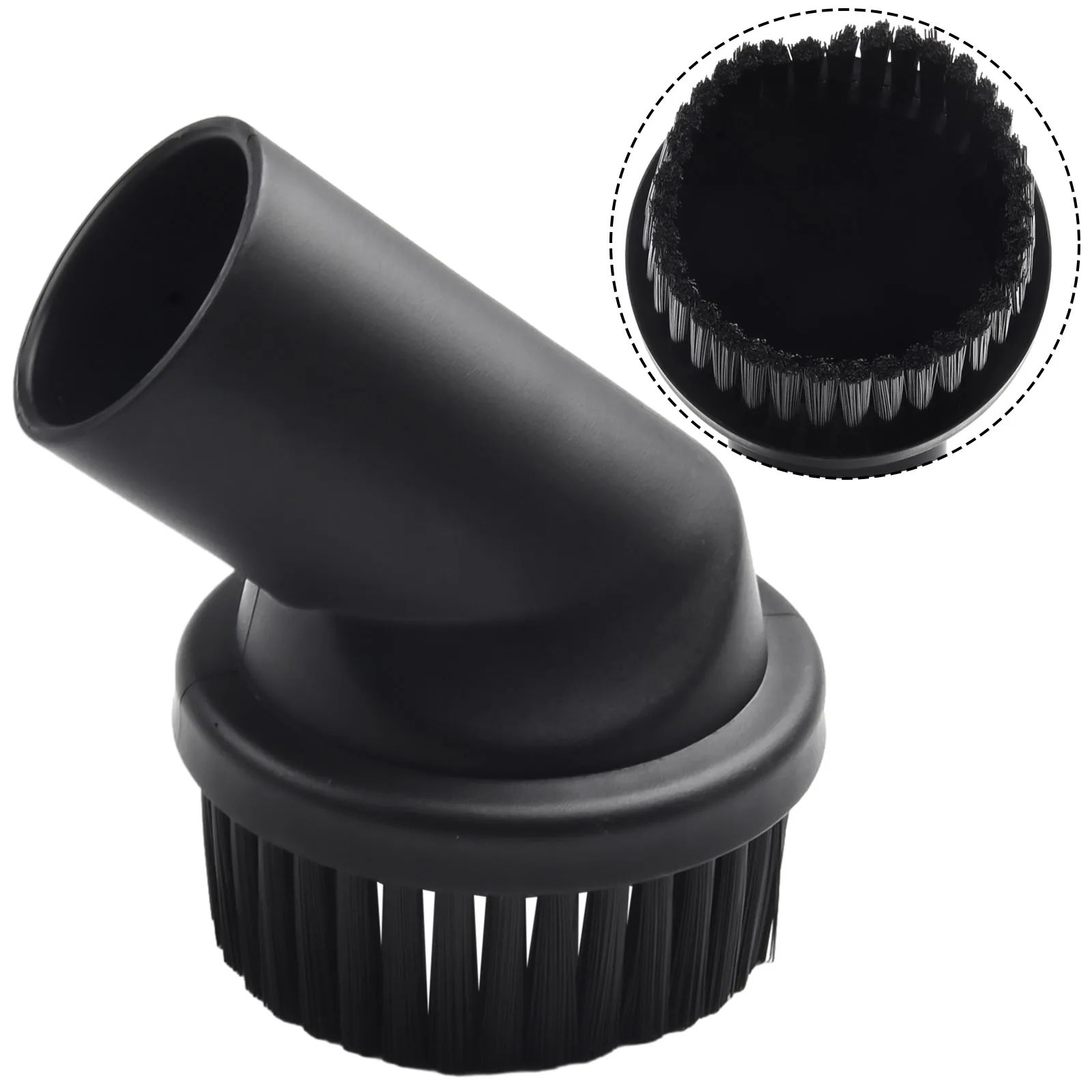 Replacement Round Suction Brush Attachment With Soft Bristles Fits 35 Mm Inner Diameter Hose For Bosch GAS Series Vacuum Cleaner