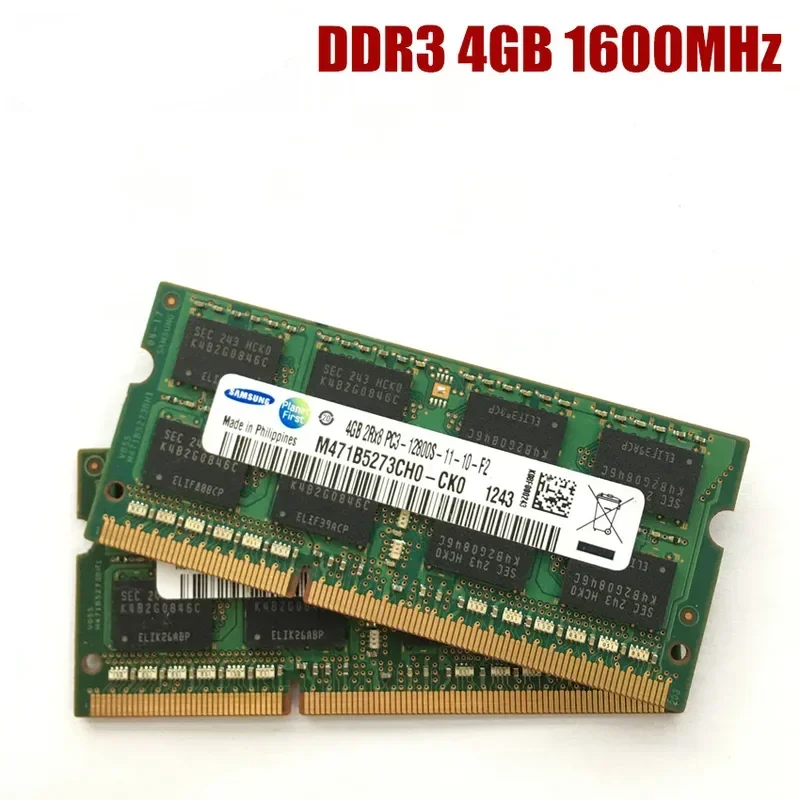 Samsung DDR3 1GB 2GB 4GB 8GB 1066 1333 1600 MHz PC3 PC3L 8500S 10600S 12800S Laptop memory notebook RAM