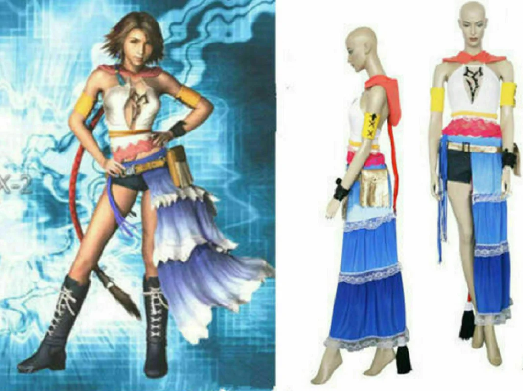 

New hot selling Yuna Cosplay clothes, any size! Free shipping