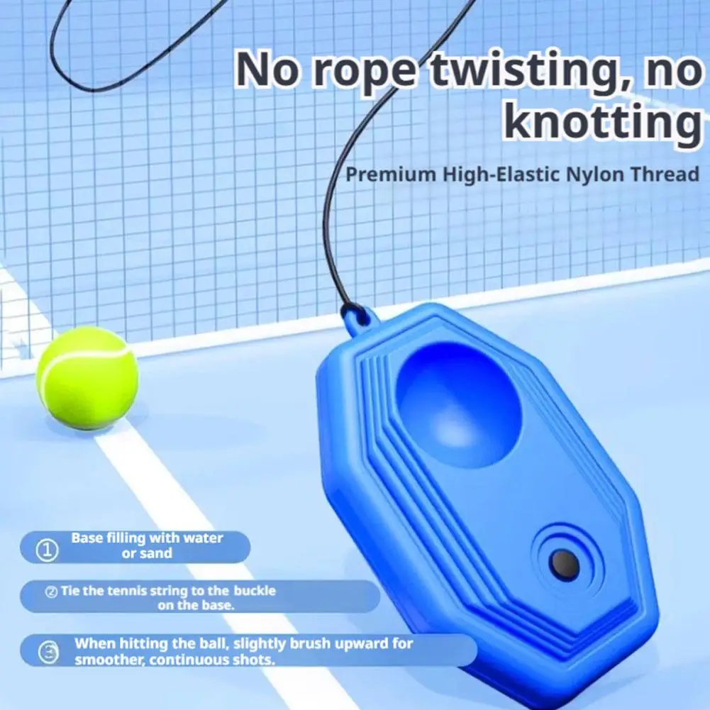 Portable Tennis Rebound Net - Solo Practice Trainer with Ball Return System, Adjustable Hitting Angle for Backhand