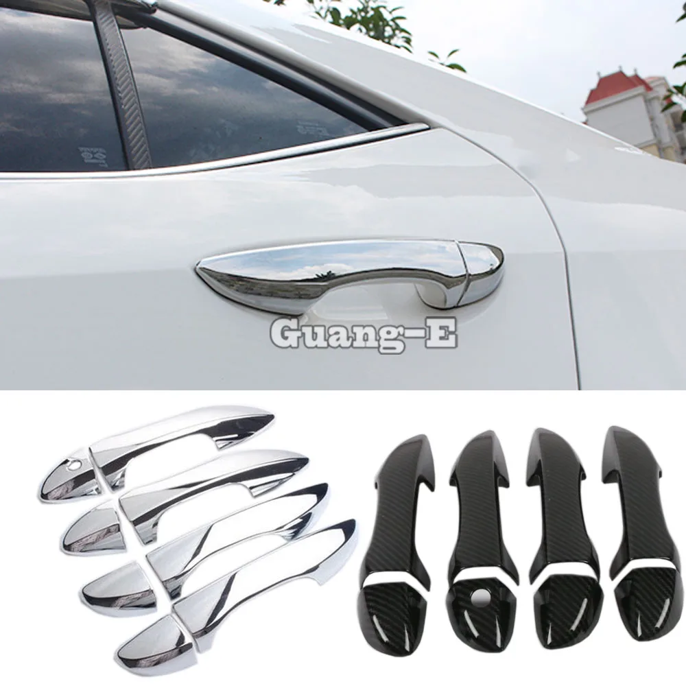 

Cover Sticks Frame Panel Lamp Trim ABS Door Handle Armrest Handrail 8pcs For Toyota Corolla Altis 2014 2015 2016 2017 2018 2019