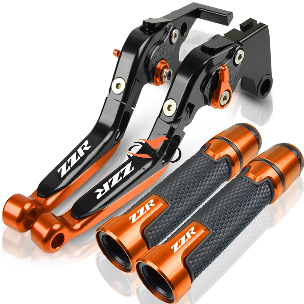 

Motorcycle ZZR600 1990-2004 For Kawasaki ZZR 600 1200 2002-2005 ZZR1200 2003 2002 2001 Brake Clutch Levers Handbar End Grips