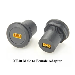 XT30 Male to Female Round Panel Mount Adapter XT30 RC Battery Charging Wireless Connector for RC Car FPV Drone Model Airplane