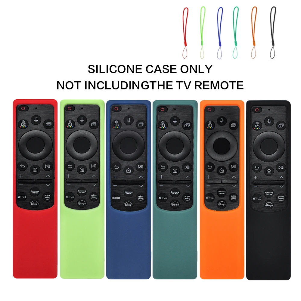Silicone remote control protective case Suitable for Samsung solar remote control BN59-01385 series with portable rope