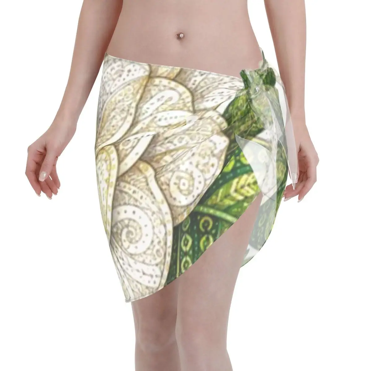 

Promotion Intricate Gardenia Women's Beach Wrap SkirtOutdoor Shower Wrap Beach Casual Wrap