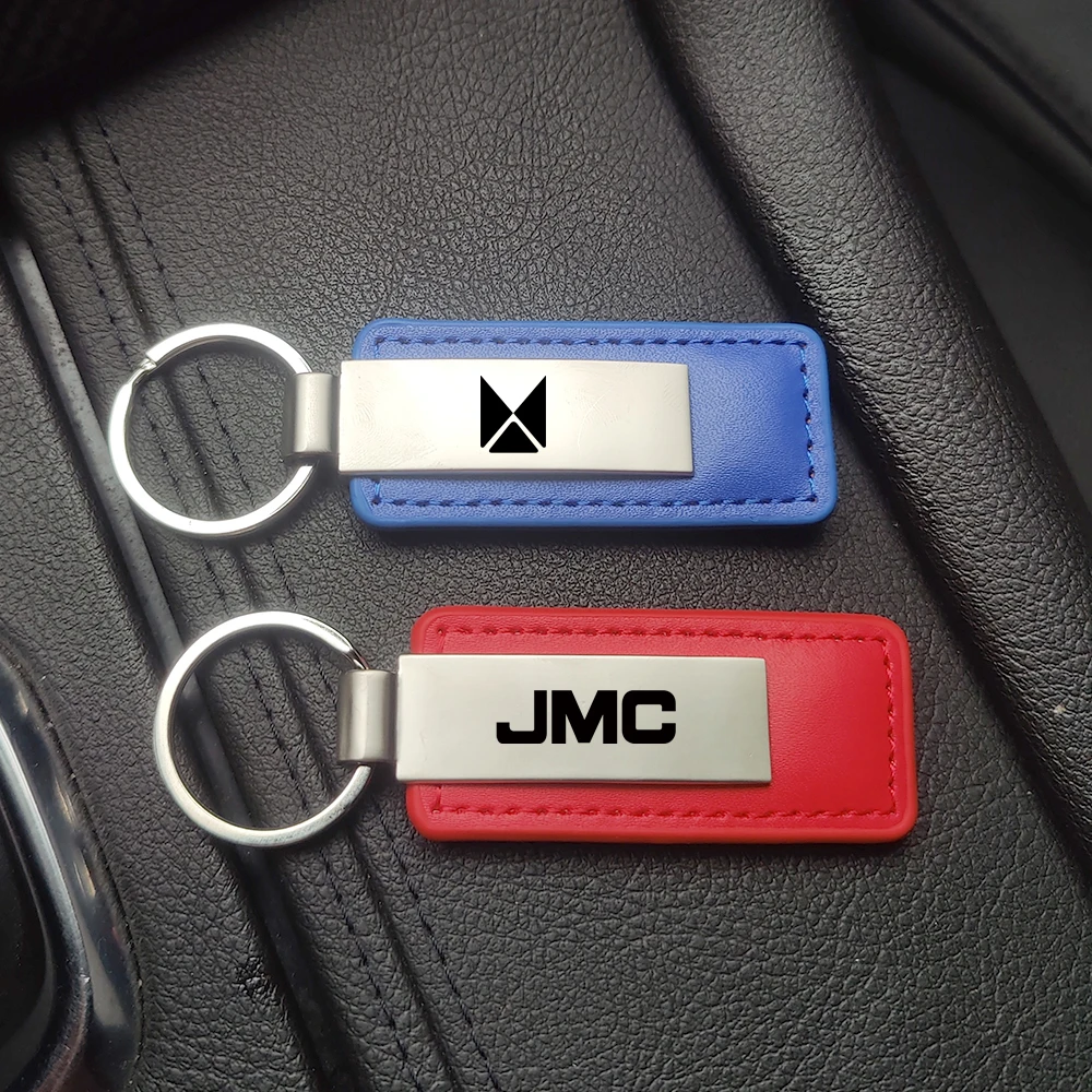 سلسلة مفاتيح معدنية من الجلد ، إكسسوارات سلسلة مفاتيح ، تصفيف لسيارة JMC بيك آب ، غراند فيتو ، فيجوس ، فيجوس بلس ، فيجوس ، فيجوس برو ، 4X4 ، جديدة