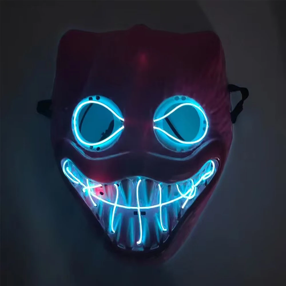 

Halloween Easter LED Glowing Children's Masks Cosplay Movie Masks Glowing Costume Party Horror Carnival Party Decorations Props