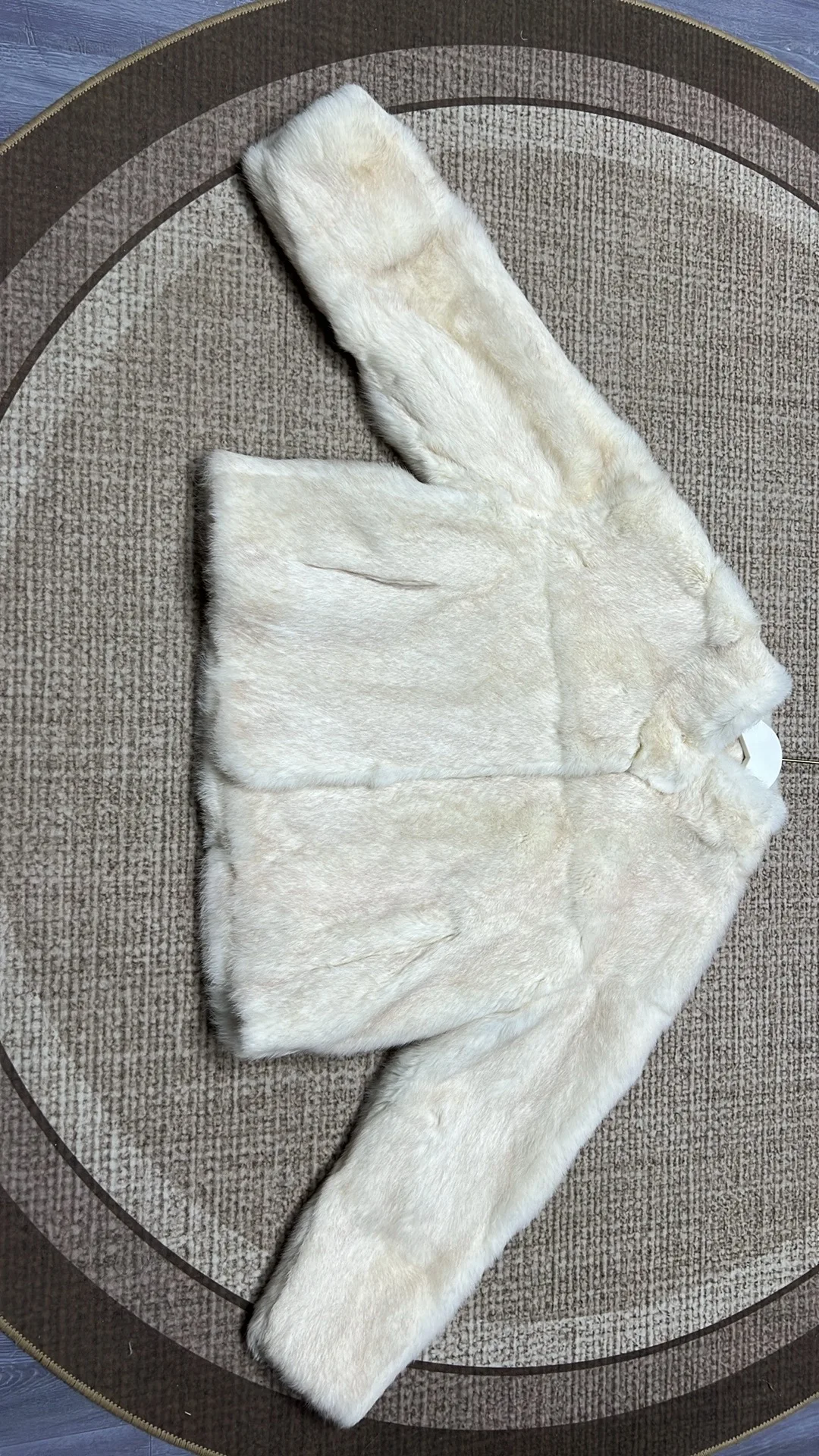 Women's Genuine Rabbit Fur Coat Stand Collar Luxury Winter Fur Outerwear