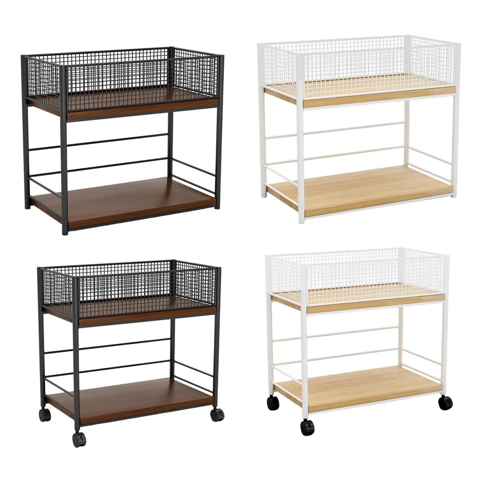 

Under Desk Organizer Sturdy Rack Compact Craft Clothes Organization Multipurpose 2 Tier for Dorm Office Bedroom Kitchen Pantry