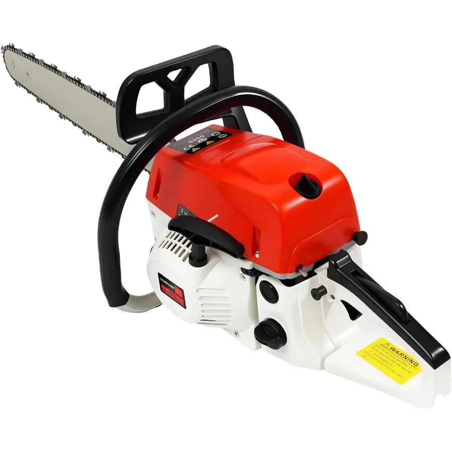 

22-дюймовая 52CC 2-тактная газовая бензопила с аккумуляторным ручным запуском мощностью 2 кВт, одноцилиндровый для использования в саду из лесного дерева и сельскохозяйственной резки