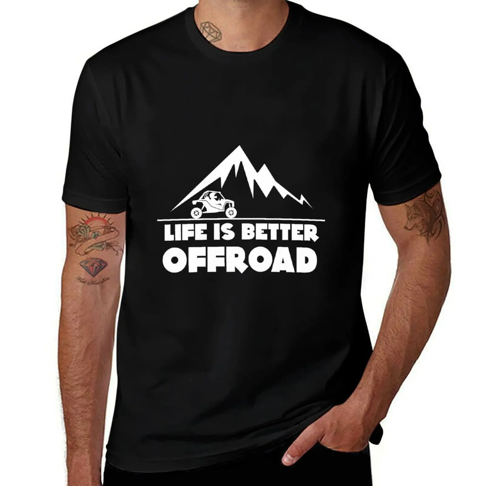 Life Is Better Offroad T-Shirt Relaxed Casual Short Sleeve Tee