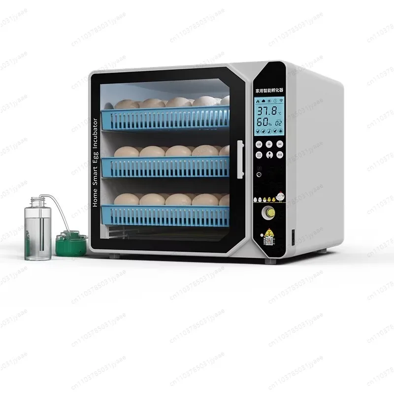 105 Egg Fully Automatic Incubator, AC 220V or DC 12V Dual Power Supply for Poultry Hatching