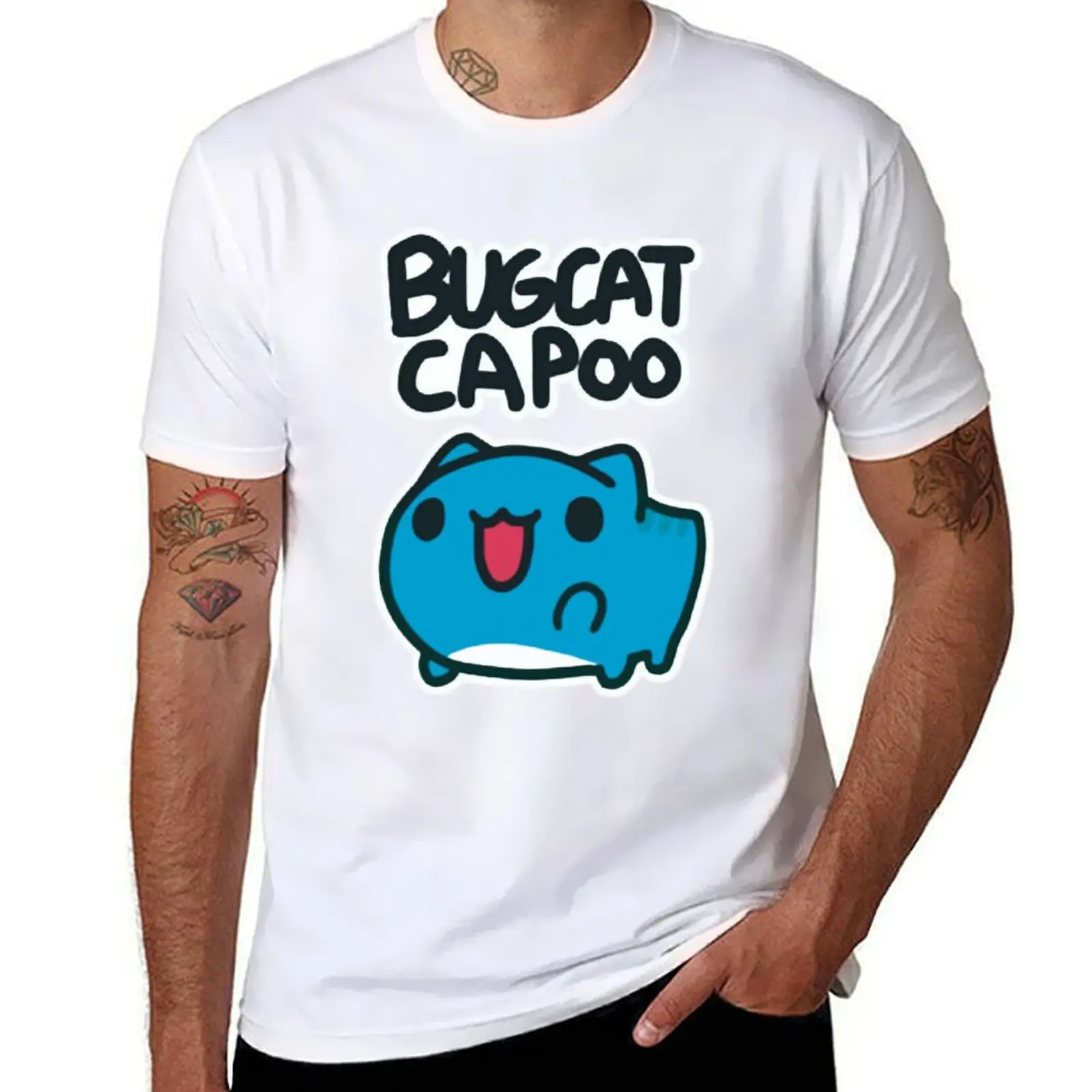 

Bugcat Capoo T-Shirt black cotton t-shirt plain for man package t shirt for man t shirts for man pack cotton T-Shirt