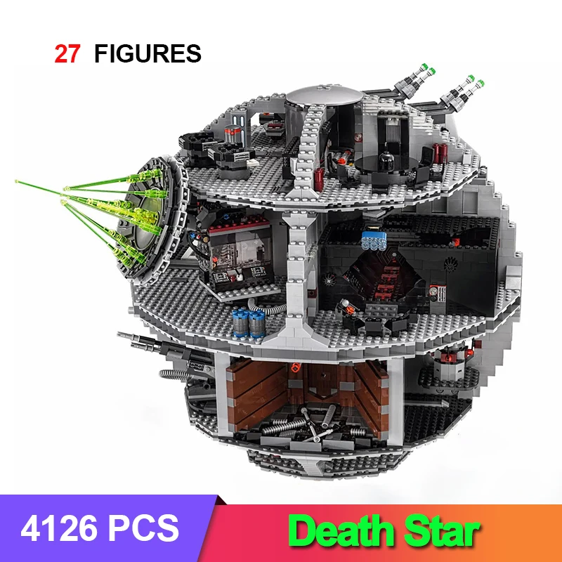 Led Lights Fast Ship DS-1 Platform MOC Display Death Star Great Ultimate Building Blocks Bricks Toy Gift Compatible 75159