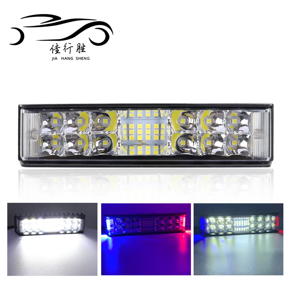 7 Inch 2PCS Durable Motorcycle LED Work Light Three-sided Light Headlights Spotlight for Trucks motorcycle Off Road ATV UTV SUV