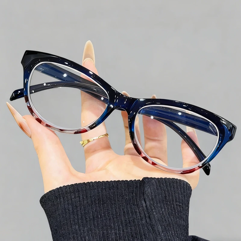 

Trendy Fashion Women Optical Spectacle Eyeglasses Ultralight Blue Light Blocking Glasses for Men Stylish Leopard Eyewear